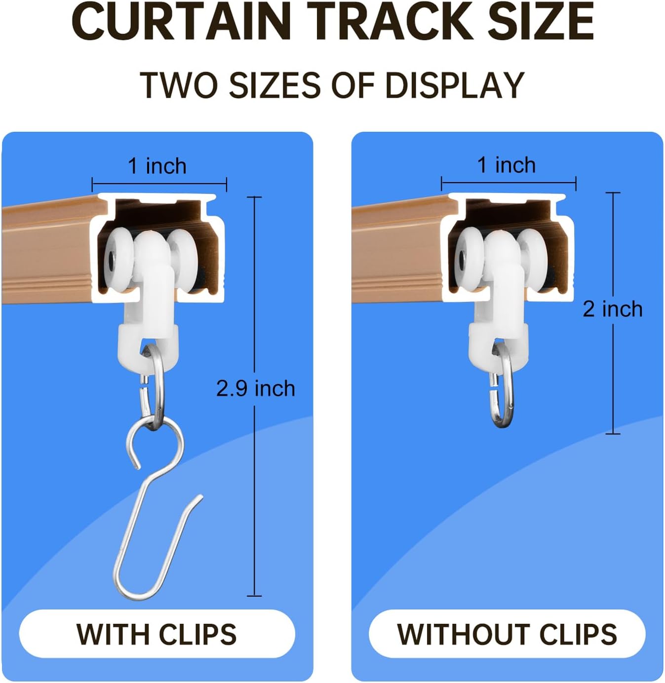 Ceiling Curtain Tracks Ceiling Mounted Heavy-Duty Curtains Rails Room Divider Curtain Track for Living Bedroom Shower Privacy RV Garage Divider Track，Golde 12ft.