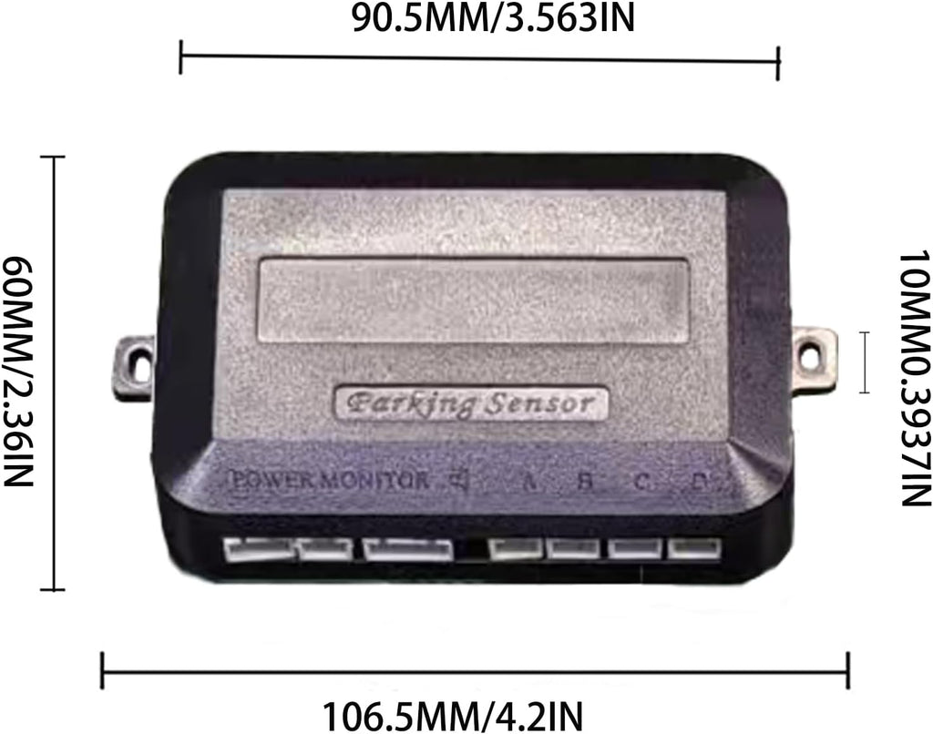LCD Parking Sensor Kit - Displays Data on Original Screen, Easy Rear Installation, Compatible with CVBS Cameras (Not for AHD), 18 Probe Colors to Match Any Vehicle