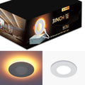 CycevSun 3 Inch Recessed LED Lights with Night Light, Dimmable & 5CCT Selectable Canless Outdoor Soffit Wafer Downlight, 6W, ETL, IC Rated, 12 Pack