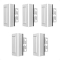 5Pack Home Security Door Reinforcement Lock Childproof, Door Locks for Kids Safety, Door Lock Latch Stopper for Front Door Inside Top of Door, Aluminum Construction Finish