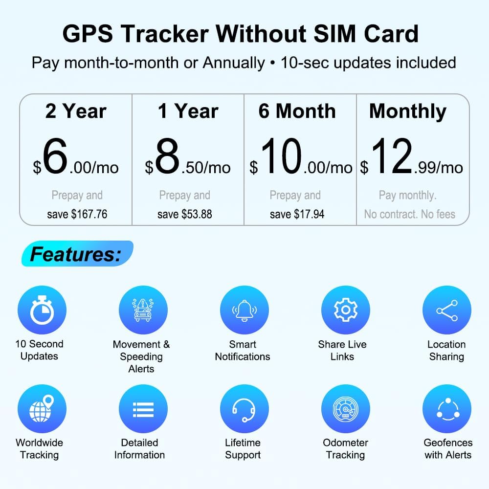 4G Mini GPS Tracker for Vehicles, No SIM Card Included, Real-Time Tracking, 60-Day Battery Life, Magnetic GPS Locator for Car, Motorcycle, Kids, Luggage, Anti-Theft