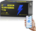WattCycle 12V 628Ah LiFePO₄ Battery, Lithium Battery 12V 300A BMS, Lithium RV Batteries Built-in Bluetooth, IP65 Waterproof, 8038Wh Energy Storage, Perfect for Home Energy, RV, Marine, Solar, Off-Grid