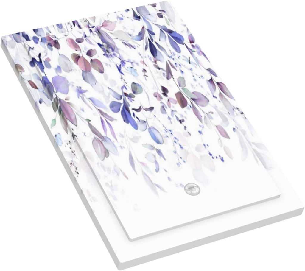 Purple Eucalyptus Watercolor Floral Rustic Leaf Light Switch Cover Plate 1 Gang No Device Blank Electrical Wall Plates Faceplate Decorative Switch Plate for Farmhouse Home Decor