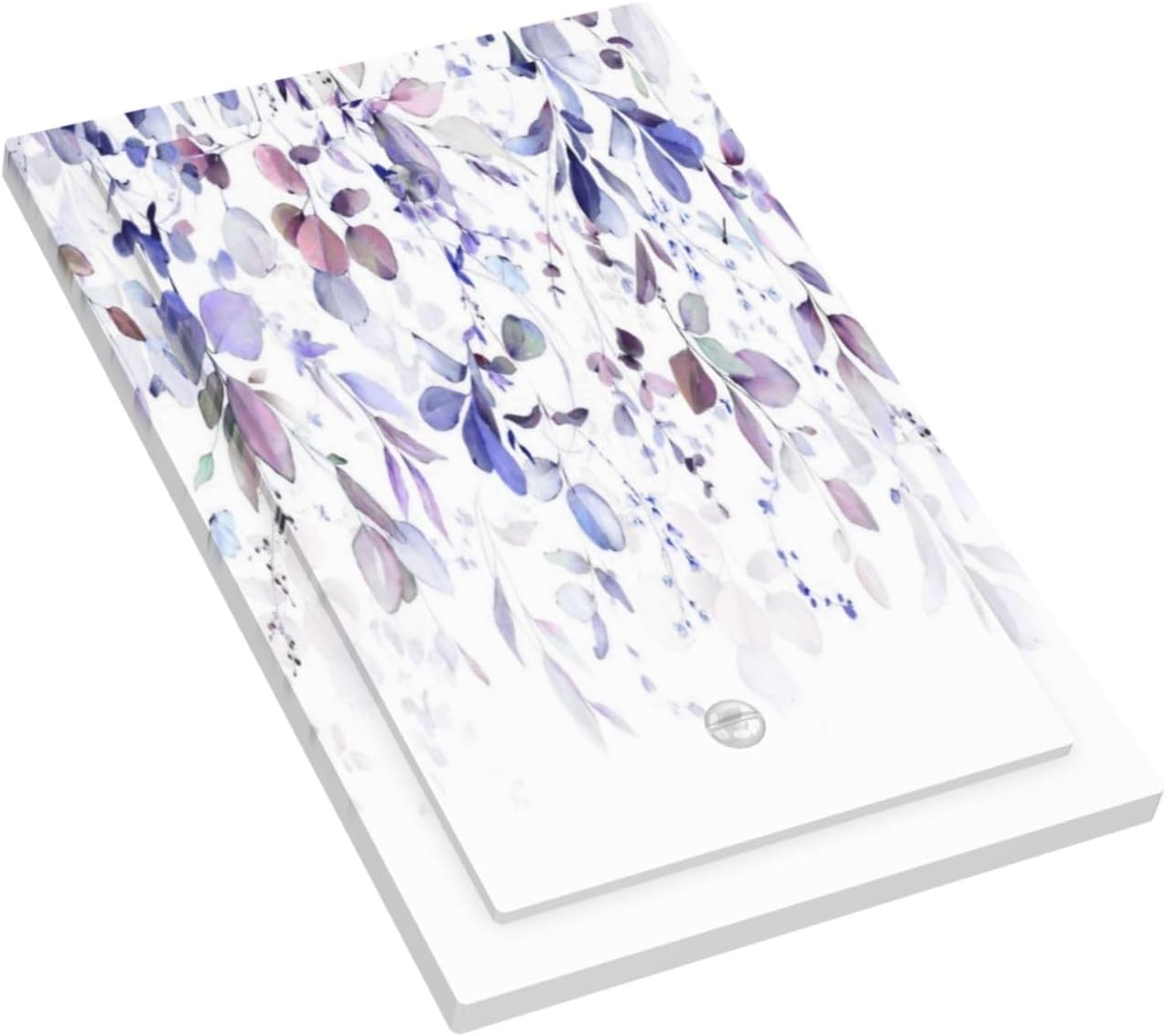 Purple Eucalyptus Watercolor Floral Rustic Leaf Light Switch Cover Plate 1 Gang No Device Blank Electrical Wall Plates Faceplate Decorative Switch Plate for Farmhouse Home Decor