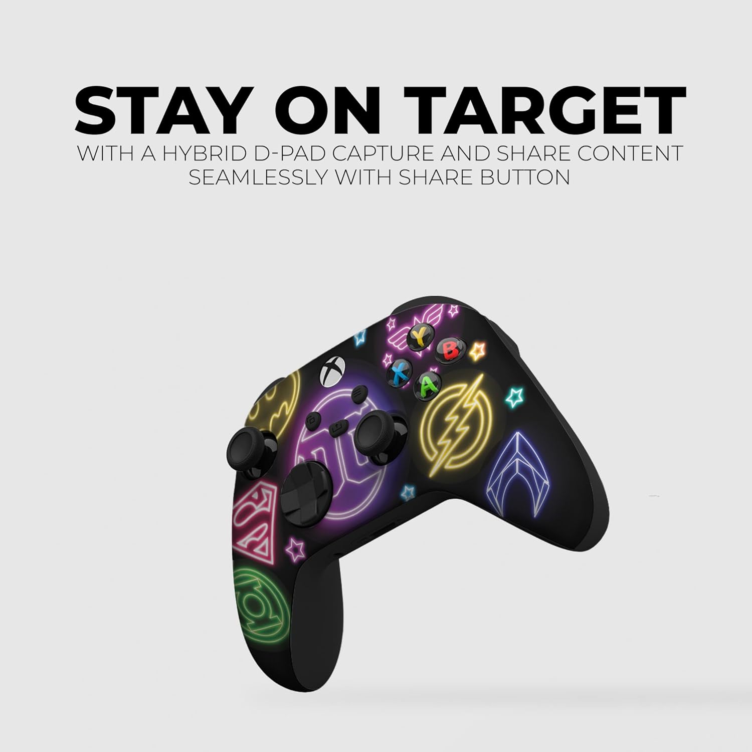 DreamController DC Comiic NEON Custom X-box Controller Wireless compatible with X-box One/Series X/S Proudly Customized in USA I Permanent HYDRODIP Print(NOT JUST A SKIN)(MODDED)
