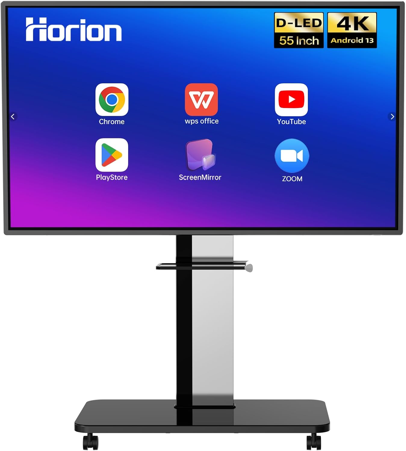 55 Inch Smart Board, Interactive Whiteboard, 4K UHD Touch Screen Digital Board, Digital Electronic Smartboard for Classroom,Office & Conference Rooms,Open App Ecosystem(Board & Wall Mount Only)