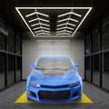 Neatfi LED Garage Light, 42,240 Lumens, 6500K, 384W, IP54, Ceiling Lights for Garage, Auto Shops, Car Detailing, Barber Shops, Beauty Salon, and Gym (Cool White, 12 Arrows with Hanging Kit)