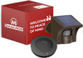 eMACROS Solar Wireless Driveway Alarm — 1/2 Mile Long Range Motion Sensor for Long Driveways, Homes & Large Properties, Outdoor Weatherproof Security Alert System, Plug‑in Receiver