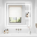 36X36 LED Bathroom Mirror with Lights, Anti-Fog, Backlit + Front Lit (CRI>90), Lighted Bathroom Vanity Mirror for Wall, Memory Function, Dimmable, Tempered Glass, Shatter-Proof