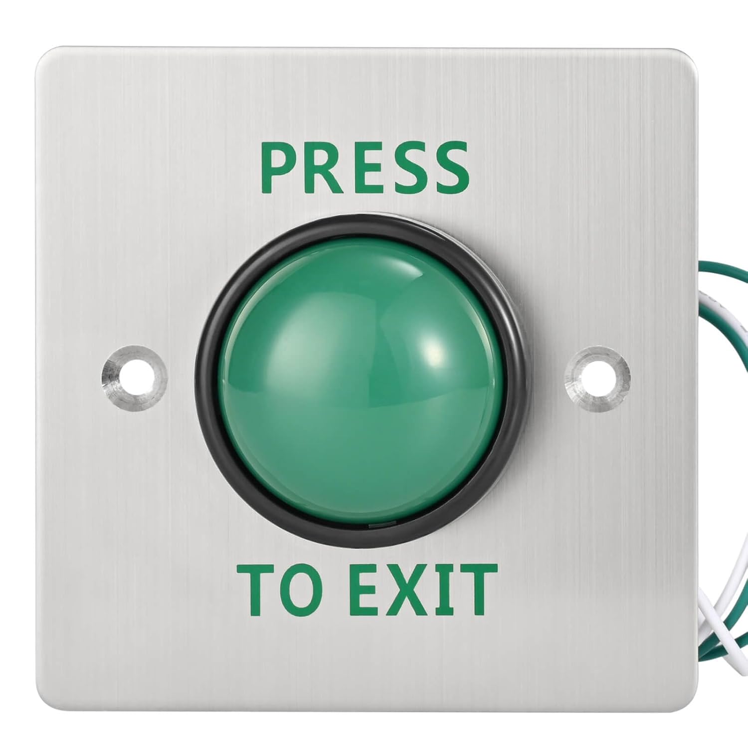 Push to Exit Button for Door Access Control Big Press Button IP68 Waterproof 304 Stainless Steel Shell NO/COM Output
