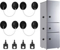 4PCS Fridge Lock Combination, Self-Adhesive Refrigerator Locks Freezer Door for Adults with Password (Black) (Round)
