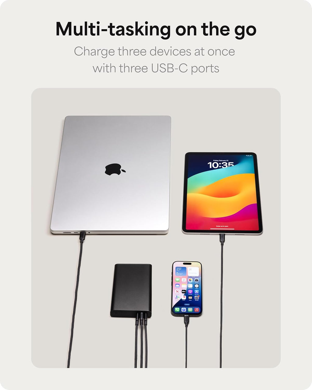 Mophie Powerstation Fast 20,000mAh Power Bank | Faster Charging | 45W, Multi-Device