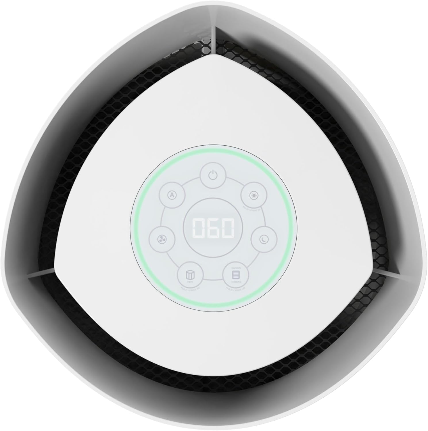 GermGuardian Airsafe+ XL Intelligent Air Purifier for Home, Wildfire Smoke, Pollen, Odors with HEPA Pure Filter, UV-C, Air Quality Indicator, for Large Rooms 1680 sq. ft, 20”, Gray/White, AC3200