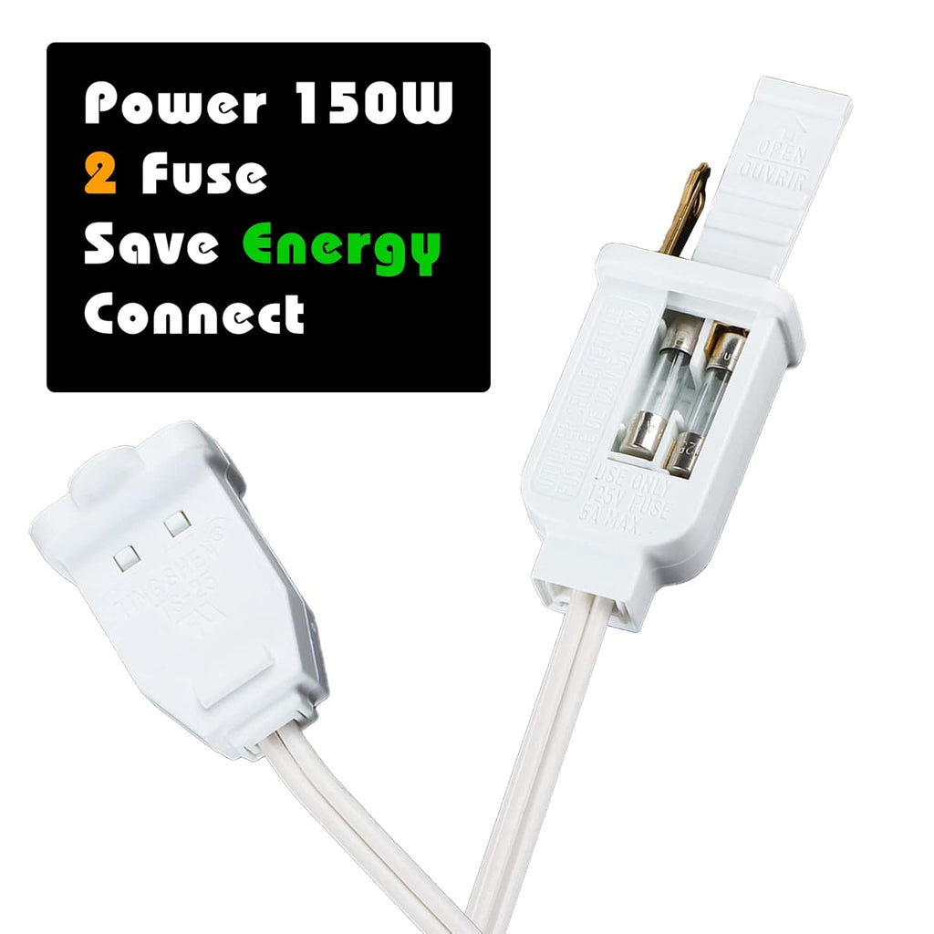Lamp Dimmer Switch Extension Cord Plug in Dimmer - Rotary Control for 150 Watt Dimmable Lights - Christmas Village Houses Lights Cord Salt Light - 6 ft Cord