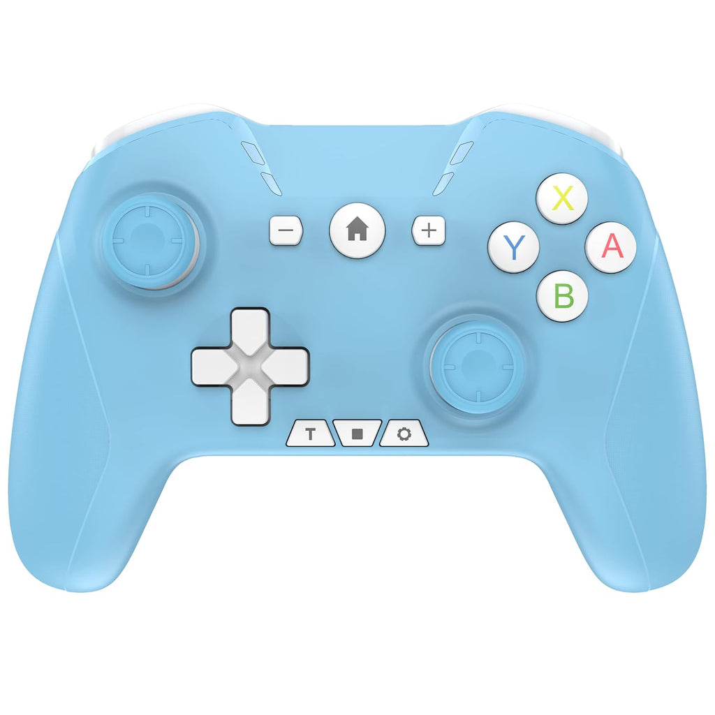 Bluetooth Controller for Switch/Mac/PC/Steam/Mobile Phone/iOS/Android//TV/iPad/Table/Apple Arcade MFi Games, switch pro controller wireless with Adjustable Dual Motion,Turbo,Macros,6-Axis,Wake Up for Black Myth: Wukong (Black) (Purple) (White Blue)