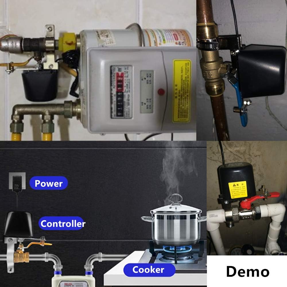 Motorized Smart Valve Actuator (Valve Sold Separately) WiFi & Bluetooth Electric Water Shutoff Controller Robot Automatically, Tuya Smart & Smart Life App Control, Work with Alexa, No Hub Required