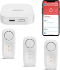 Water Leak detectors for Home 3 Packs,2000ft/600m Ultra-Long Range Water Leak Detector,110dB Siren & Instant App Alerts,Suitable for Home, Basement, Kitchen