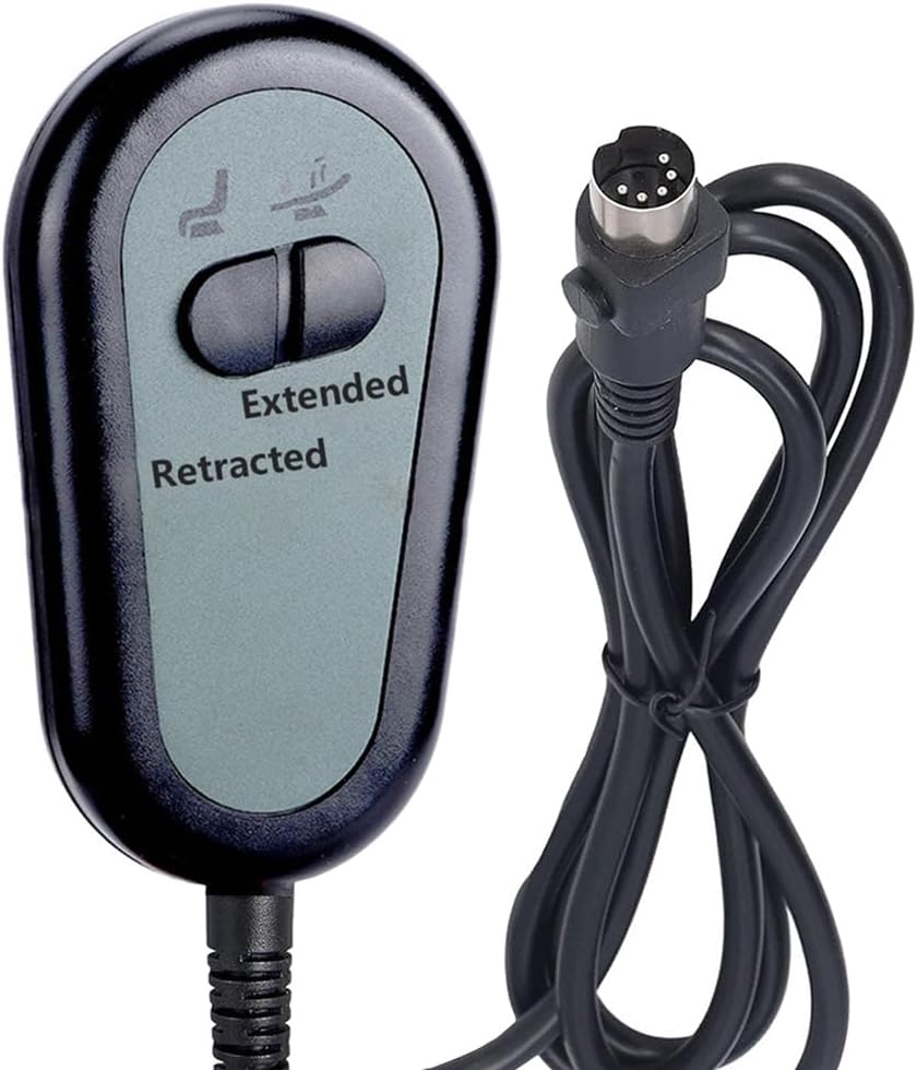 Gourd Shaped 2Key Recliner Switch Controller,5Pin Plug Fixed Replacement Compatible with Okin Limoss Dewert Power Chair Lift Lazy Chair Remote Control Stand