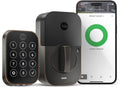 Yale Assure Lock 2 with Wi-Fi – Oil Rubbed Bronze Smart Lock for Front Door with Keypad, App Control, Backup Key, and Deadbolt – Secure Keyless Entry Door Lock, YRD450-WF1-0BP