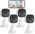 Jennov 2K Security Cameras, WiFi Indoor Cameras for Home Security, Plug in Powered Pet Cams, Dual-Band (5GHz/2.4GHz), Color Night Vision, 2-Way Audio, Human Motion Detection, IP66 Waterproof Outdoor