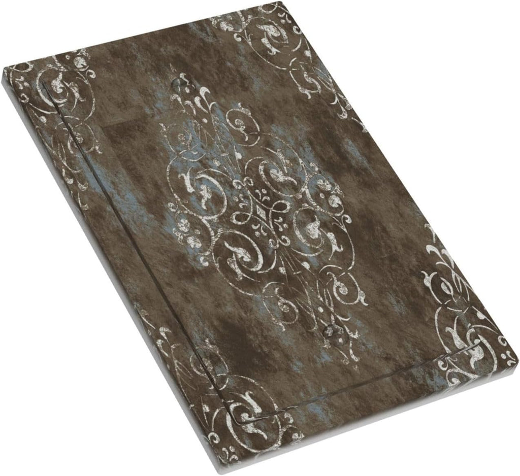 Decorative Light Switch Plate Covers Vintage Brown Abstract Floral Pattern 1 Gang No Device Single Blank Outlet Covers Wall Plate Light Switch Cover Plate Faceplate for Bedroom Home Decor