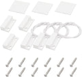 3Pcs Magnetic Reed Switch Wired Surface Mount Normally Open NO Contact Sensor Alarm Magnetic Door Switch with 2 Wires, ABS, MC-38