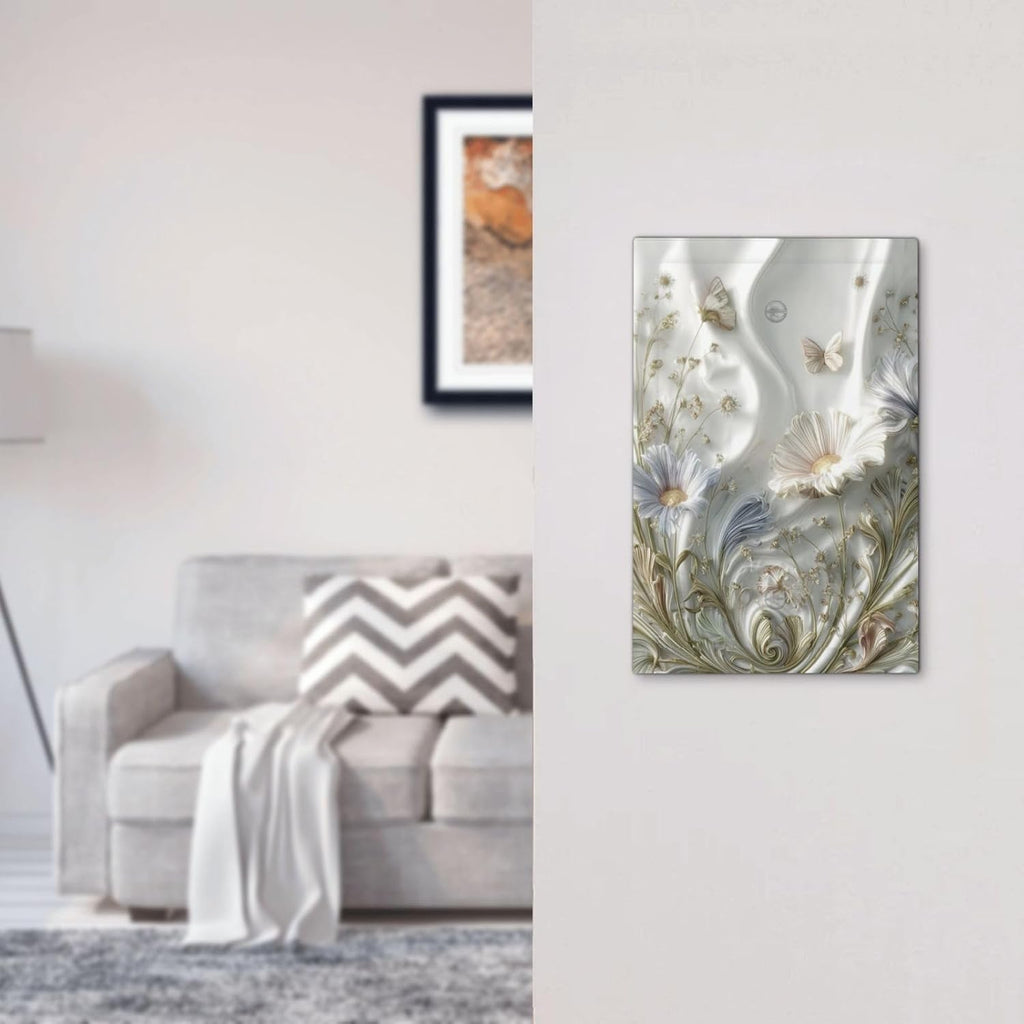 Artistic Flowers Floral Plant No Device Single Blank Decorative Light Switch Covers Electrical Faceplate Switch Plates for Bathroom Kitchen Home