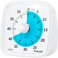 Yunbaoit Visual Timer with Night Light, 60-Minute Countdown Timer for Kids and Adults, Silent Classroom Timer, Time Management Tool for Home, School, or Work (Light White)
