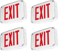 Wet Location Red Exterior Weatherproof Outdoor LED Exit Sign with 90 Minutes Battery Backup AC 120V/277V UL Listed (4 Pack)