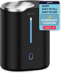 GENIANI Ultrasonic Cool Mist Humidifier for Bedroom, Large Rooms, Home, 4L - Easy Fill & Clean Humidifier for Plants w/Auto Shut-off, 40H Runtime - Quiet, Top Fill Air Humidifier & Vaporizer for Baby