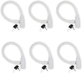 Urban August Child-Proof Refrigerator Lock for Kids & Adults - Lock for French Door Fridge and Cabinet (Small, White, 6 Pack Keyed Alike)