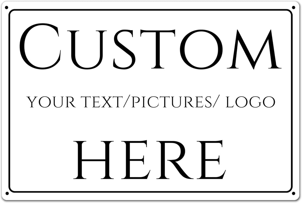 Custom Aluminum Weatherproof Metal Delivery Sign - Multiple Sizes, Customizable for Office, Business, Workplace, Home (14 x 10 Inch)