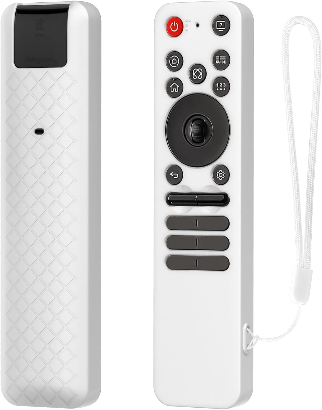 LEFXMOPHY Silicone Remote Cover for LG MR25GA Protective Case Compatible with 2025 LG OLED Smart TV C5 B5 G5 M5 Series Remote - White