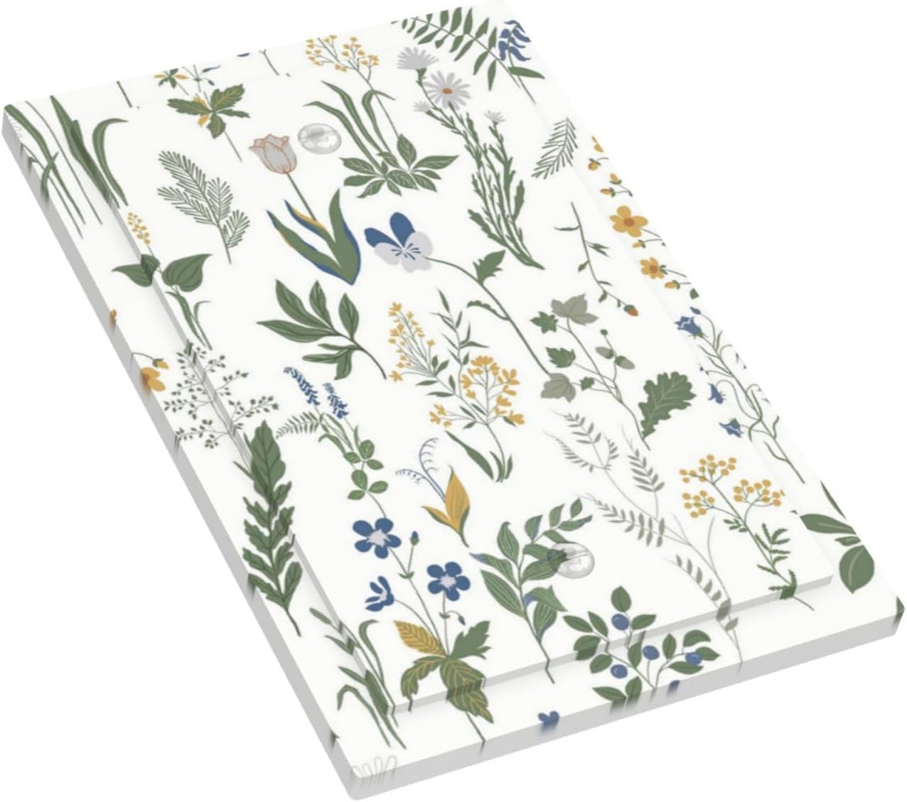 Light Switch Cover Plate Floral Green Leaf Plant Flowes 1 Gang No Device Blank Electrical Wall Plates Faceplate Decorative Switch Plate For Bed Room Farmhouse Decor
