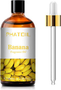 PHATOIL 3.38FL.OZ Banana Fragrance Oils for Aromatherapy, Essential Oils for Diffusers for Home, Perfect for Diffuser, Yoga, Skin Care, DIY Candle and Soap Making - 100ml