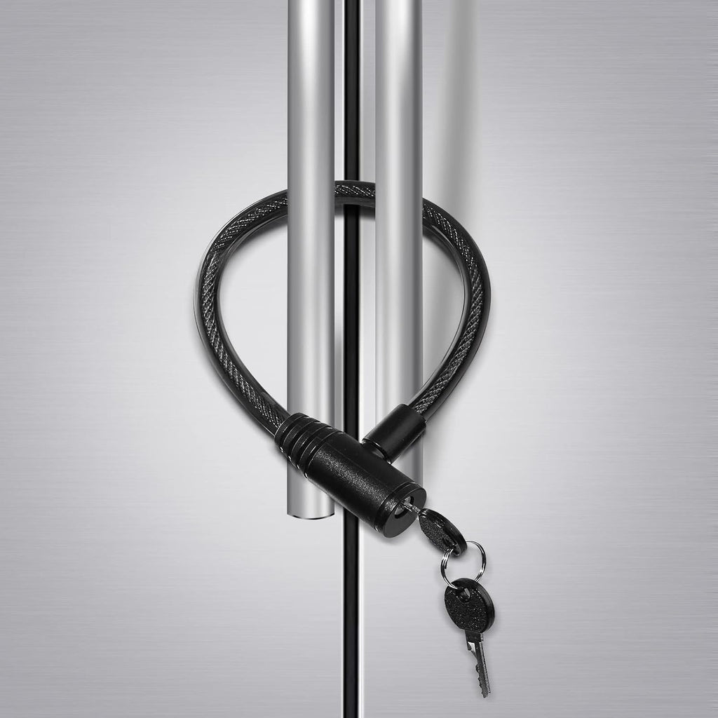 Fridge Lock, Childproof Refrigerator Lock with Keys for French Door Fridge and Cabinet