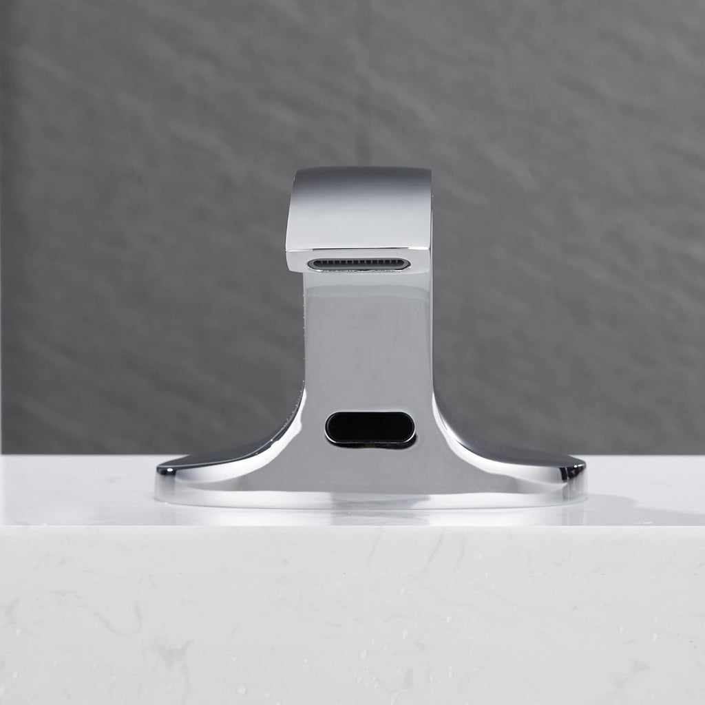 Touchless Bathroom Sink Faucet, Automatic Sensor Faucet for 3 Hole,Touchless Chrome Faucet for Bathroom Sink