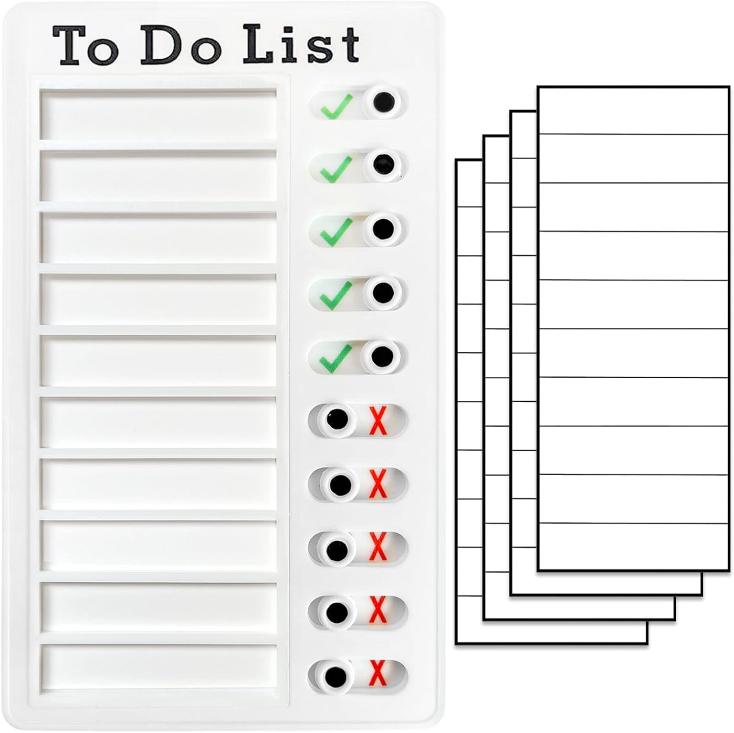 Chore Chart To Do List Adhd Tools for Kids and Adults Sliding Morning Routine Chart for Kids Detachable RV Checklist Board Reusable My Chores Checklist Task Board