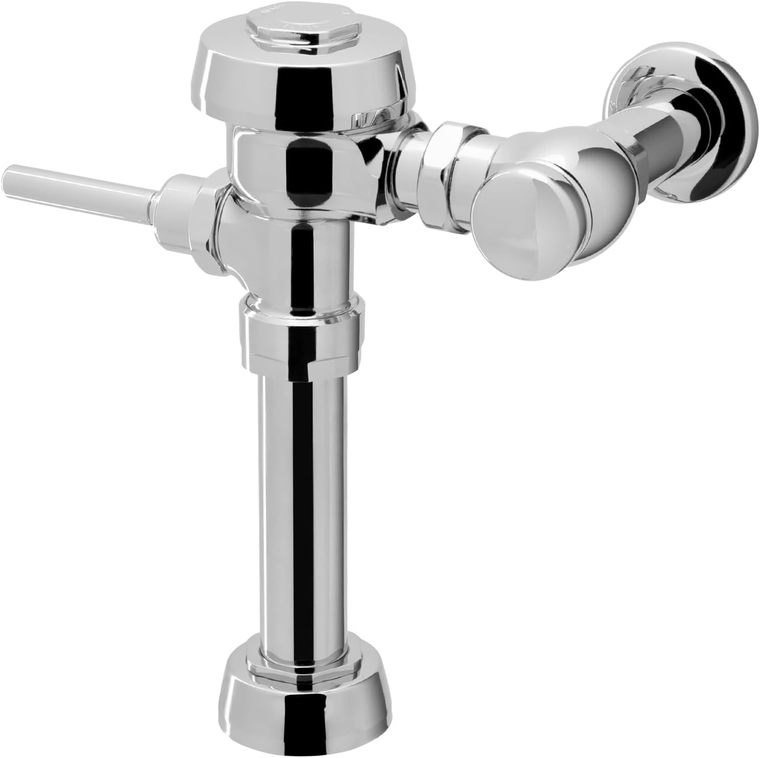Sloan Royal 110 Exposed Manual Water Closet Flushometer, 3.5 GPF Manual Flush Valve - Single Flush Non-Hold-Open Handle, Fixture Connection Top Spud, Polished Chrome Finish, 3010100