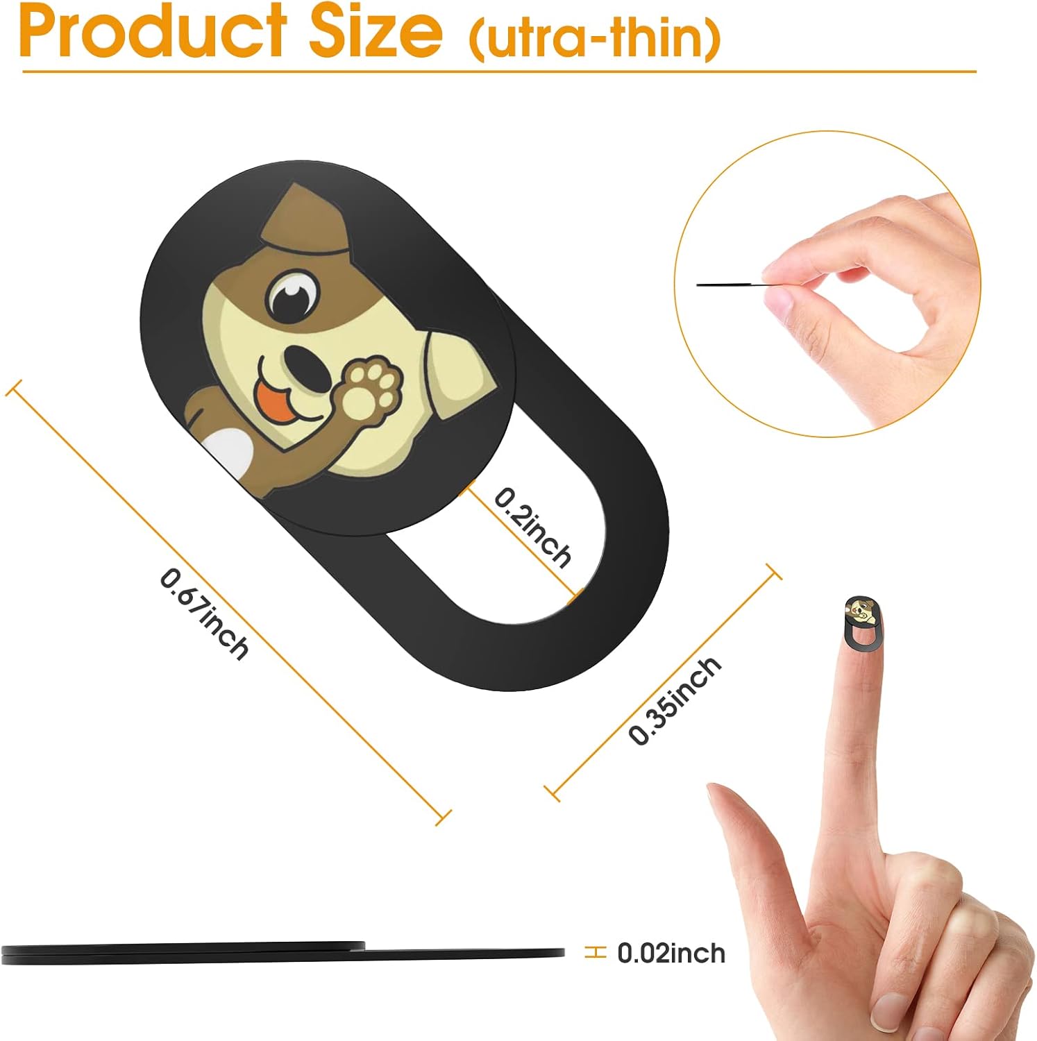 Laptop Camera Cover Slide Cute-6PCS,Ultra-Thin Webcam Cover Compatible with Laptop,Computer,Smart Phone,Tablet.Cute Pattern Web Cam Privacy Cover to Protect Your Privacy