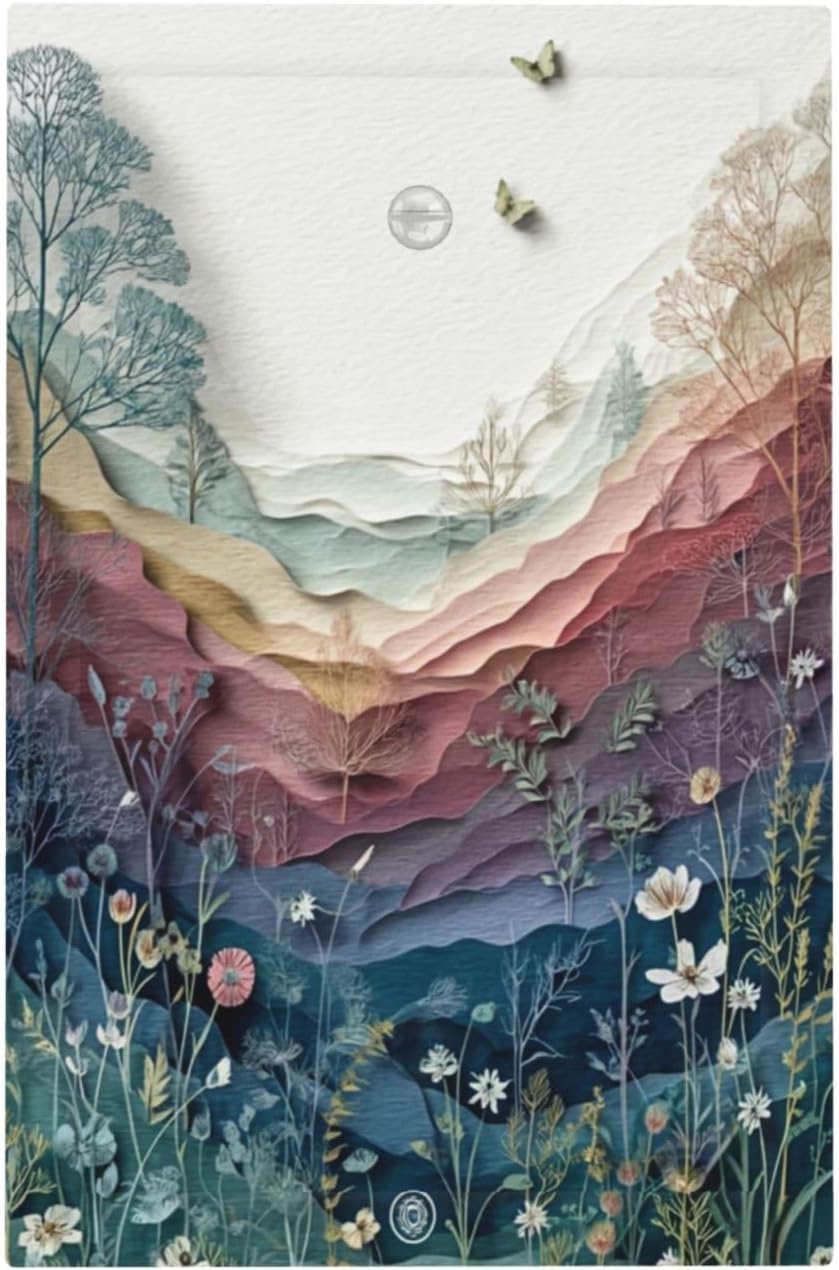 Wildflowers Rustic Flowers Floral Plants No Device Single Blank Wall Plate Cover Decorative Light Switch Covers Electrical Faceplate Switch Plates for Bathroom Kitchen Home