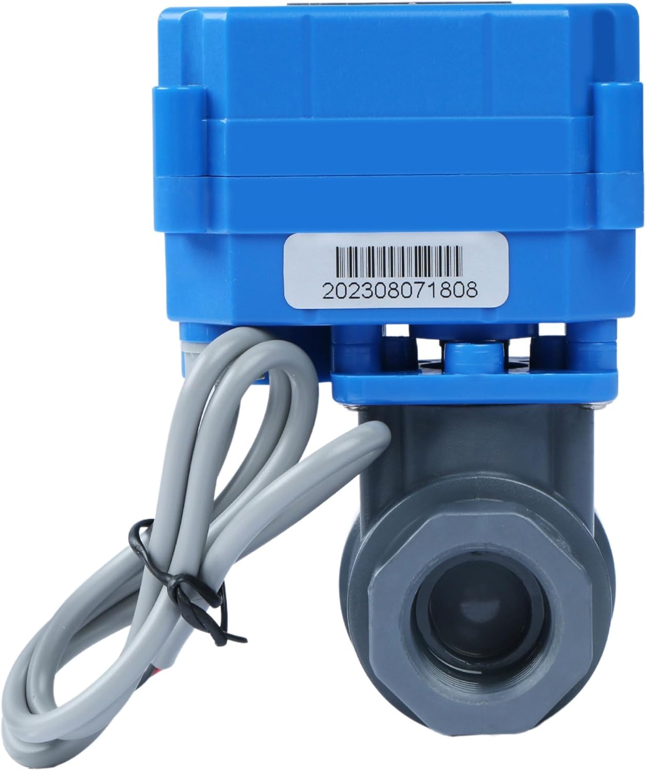 U.S. Solid 1/2” UPVC Motorized Ball Valve - Plastic Electrical Ball Valve with Full Port, 2 Wire Auto Return, 9-36V AC/DC, Normally Closed(Pack of 20)