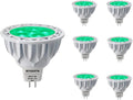 6-Pack MR16 Green Led Bulbs 5W Replace 35W 50W Halogen Equivalent,12V Low Voltage MR16 GU5.3 Green Color Bulb Spotlights for Outdoor Landscape Flood Track Lighting, Dimmable,45 Deg