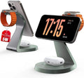 3 in 1 Charging Station for Apple Devices, Mag-Safe Charger Stand Fast Charging, Wireless Charger for iPhone 16/15/14/13/12 Series, & AirPods, & iWatch (USB-C Charger Included)