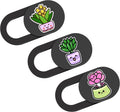 HKDGYHON Laptop Camera Cover Slide, 0.02 Inch Ultra Thin Cute Flower Computer Camera Cover Slide, Camera Covers for Laptops MacBook Pro Smartphone Mac PC Tablet, Webcam Cover Protect Visual Privacy