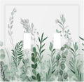 Watercolor Green Leaf Rustic Plant Eucalyptus Flowers Decorative Switch Plates 2 Gang Double Toggle Outlet Light Switch Cover Wall Plate Electrical Faceplate for Bed Room Living Room Decor