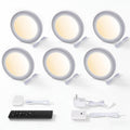 V4light Smart Plug-in Light Pucks, Under Counter Lighting for Kitchen & Display Shelves, Works with Alexa & Google Assistant, App, Voice,Remote & Hand Control, Dimmable & Adjustable Warm to Cool Light