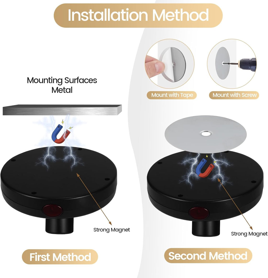 LED Spotlights, Rechargeable Battery Picture Lights, Uplighting Indoor, Spot Light with Remote, Plant & Wall Art Display Dartboard Closet Spotlight-Black