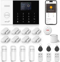 LWOHSI Wireless Alarm System,Anti-Theft Home Security Systems,Tuya APP Real-Time Alerts,21 Piece Kits with DIY Door/Window Sensor,Motion Detector,Remote,Work with Alexa for Villa,Apartment,Warehouse