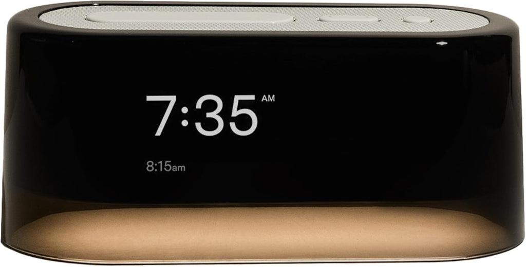 Loftie Alarm Clock with Sound Machine – Smart Alarm Clock w/Light, White Noise, Bluetooth Speaker, Night Light, 100+ Sounds, Blackout Mode, No WiFi Mode, Optional Subscription, White